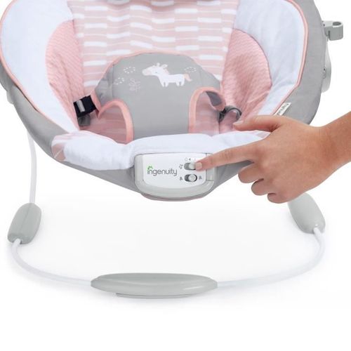Transat Pour Bébé - Flora - Arche Avec Jouets D'éveil Amovible, 8 Mélodies, Vibrations Apaisantes