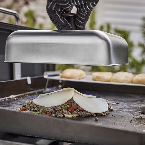 Couvercle Fonte Fromage Plancha Perfk Cloche De Cuisson Pour Hamburger, Cloche Plancha Cloche Restauration Chaude Uniforme