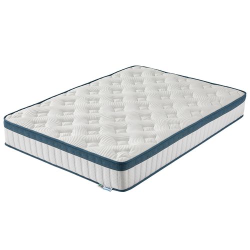 Matelas Ressorts Ensachés 140x200 cm 7 Zones Épaisseur 25 cm Mi-Ferme