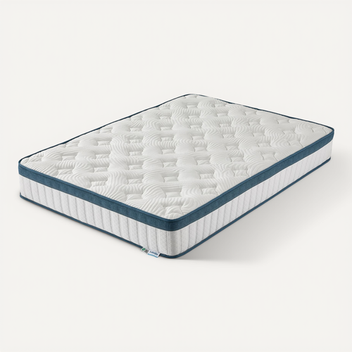 Matelas 140x200 cm Ressorts Ensachés 7 Zones Épaisseur 22 cm