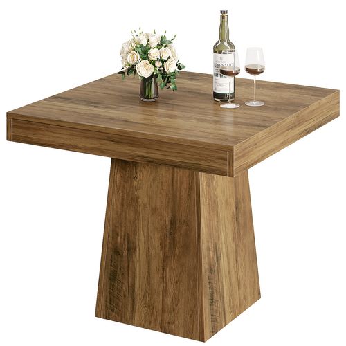 Table De Salle à Manger Carrée Pour 4 Personnes, Table De Cuisine De 80 Cm (table Seule)