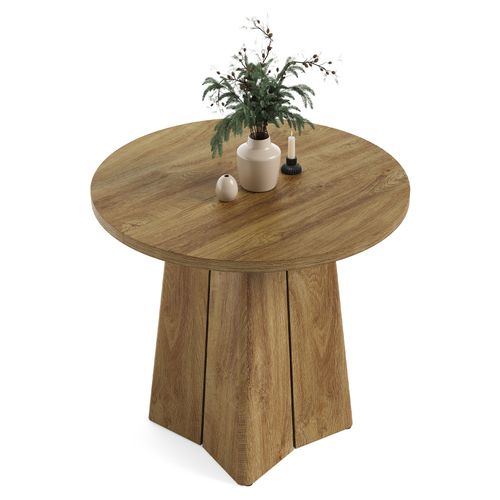 Table De Salle à Manger Ronde Pour 4 Personnes, Table De Cuisine 80 Cm (table Seule)