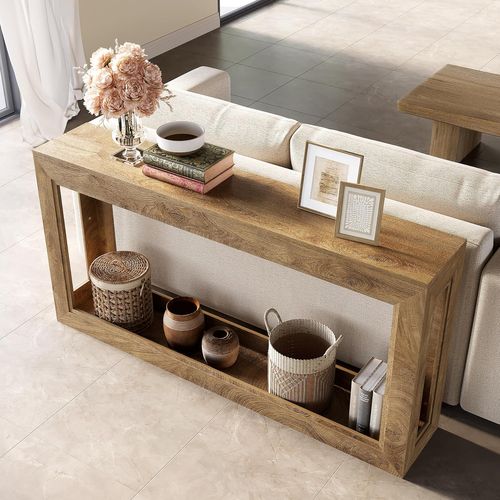 Console Étroite De 160 Cm, Table D'appoint Longue Derrière Le Canapé, Table D'entrée Moderne