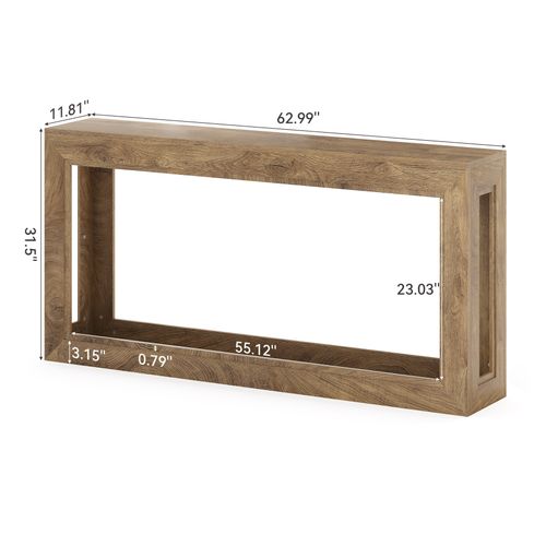 Console Étroite De 160 Cm, Table D'appoint Longue Derrière Le Canapé, Table D'entrée Moderne