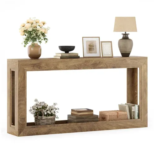 Console Étroite De 160 Cm, Table D'appoint Longue Derrière Le Canapé, Table D'entrée Moderne