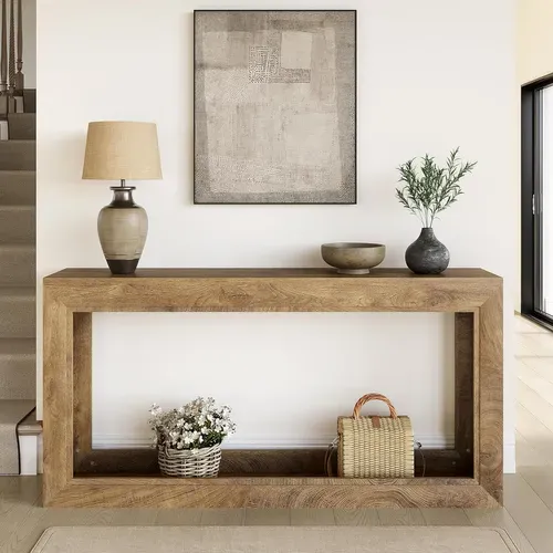 Console Étroite De 160 Cm, Table D'appoint Longue Derrière Le Canapé, Table D'entrée Moderne