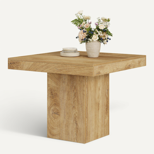 Table à Manger Carrée De 100 Cm Pour 4 Personnes, Petite Table De Cuisine De Style Campagnard