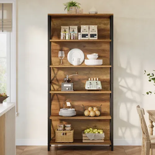 Bibliothèque De 180 Cm De Haut, Bibliothèque Industrielle à 6 Niveaux