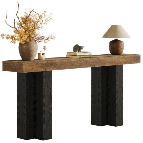 Console De 160 Cm Pour Entrée, Style Campagnard, Avec Pieds Robustes