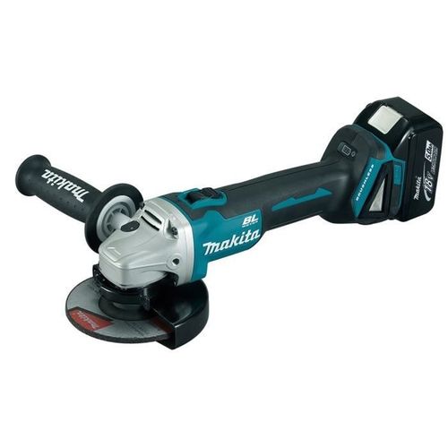 Meuleuse D'angle Brushless Ø 125 Mm 2 Batteries 18 V, Chargeur Et Coffret Makpac - Dga504rtj