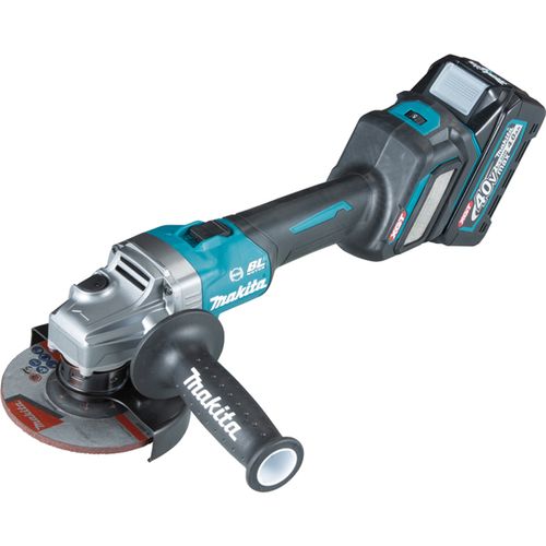 Meuleuse 40v Xgt 125mm + 2 Batteries 4ah + Chargeur Rapide + Coffret Makpac - Makita - Ga023gm201