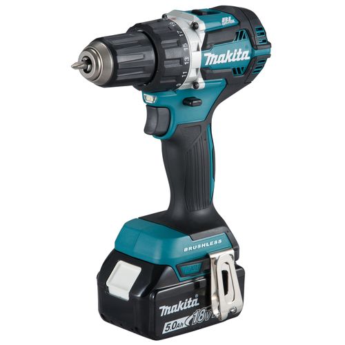 Perceuse-visseuse 18v + 2 Batteries 5ah + Chargeur + Coffret Makpac - Makita - Ddf484rtj