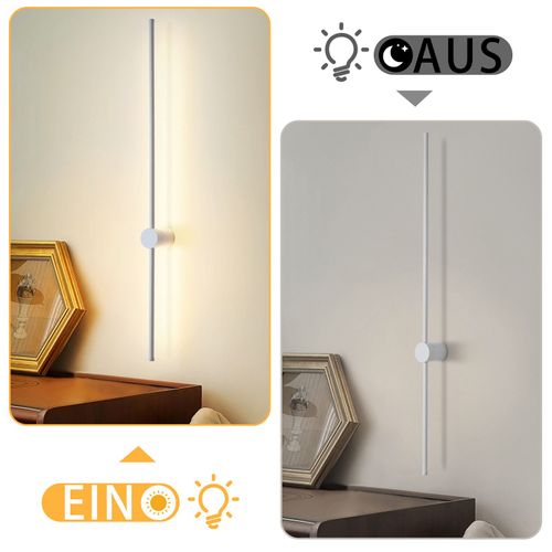 B.K.Licht – Applique Murale LED Orientable 2W – 3000K Blanc Chaud, 450 Lumens – Classe A, Durée De Vie 50.000h – Noir, Pour Salon, Cuisine, Chambre
