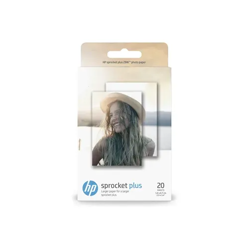 Papier Photo Hp Pour Sprocket Plus Et Eclipse 5,8 x 8,7cm 20 Feuilles