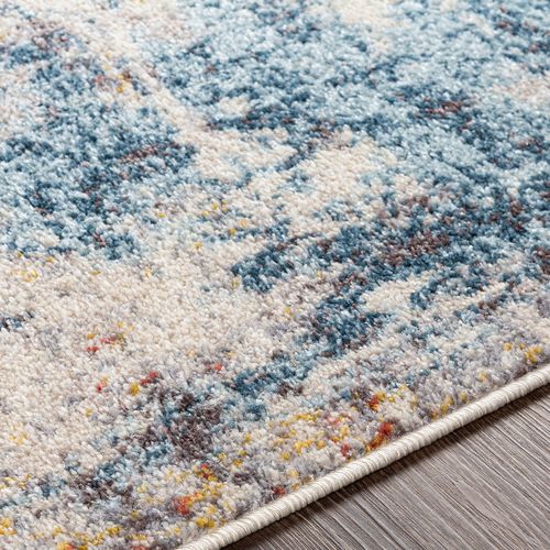 Tapis moderne en laine ivoire de style Khotan fait à la main à motifs