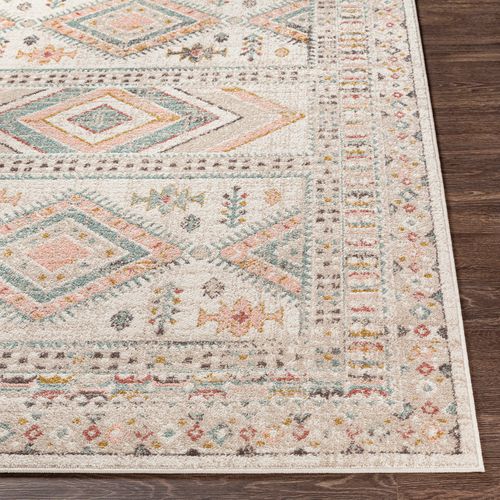 Tapis Scandinave Bohème Multicolore/rose 200x275 Cm Evelyn