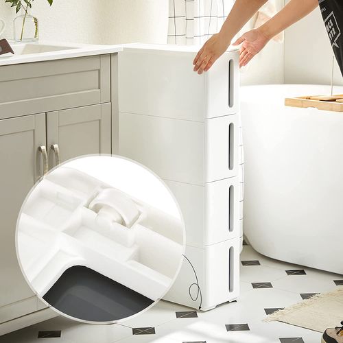 Tour De Rangement Sur Roulettes, Colonne De Cuisine étroite à 4 Niveaux
