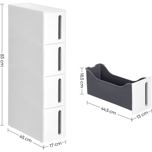 Tour De Rangement Sur Roulettes, Colonne De Cuisine étroite à 4 Niveaux