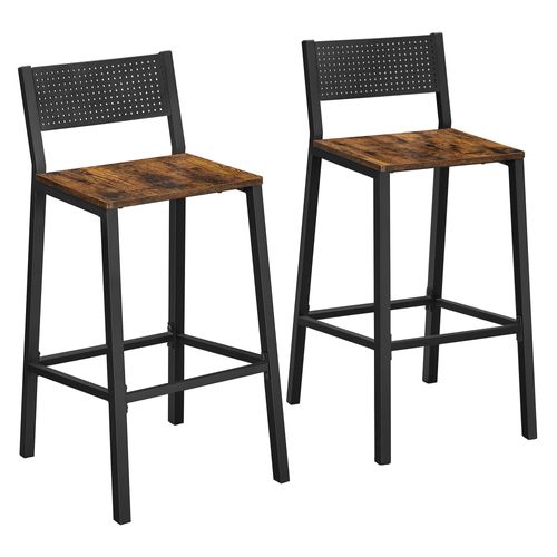 Tabourets De Bar, Lot De 2 Chaises Hautes, Sièges Cuisine, Salle à Manger