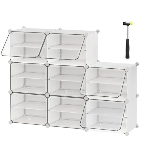 Caisson Bureau, Avec 2 Tiroirs En Tissu, 1 Tiroir En Bois, Avec Roulettes, 43 X 42 X 67,5 Cm