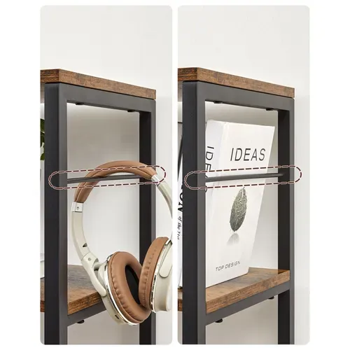 Bibliothèque 6 Niveaux, Étagère De Rangement, 120 X 30 X 172,5 Cm