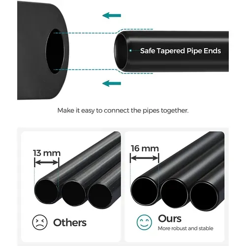 Armoire Chambre, Porte-vêtements, Penderie, 43 X 138 X 182 Cm, 3 Compartiments De Suspension, Noir