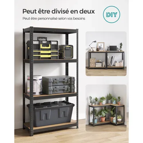 tag re Charge Lourde 4 Niveaux Meuble De Rangement En Acier tag-re-charge-lourde-4-niveaux-meuble-de-rangement-en-acier