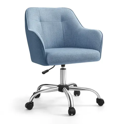 Chaise Dactylo Confortable, Siège Ergonomique, Réglable En Hauteur - Bleu