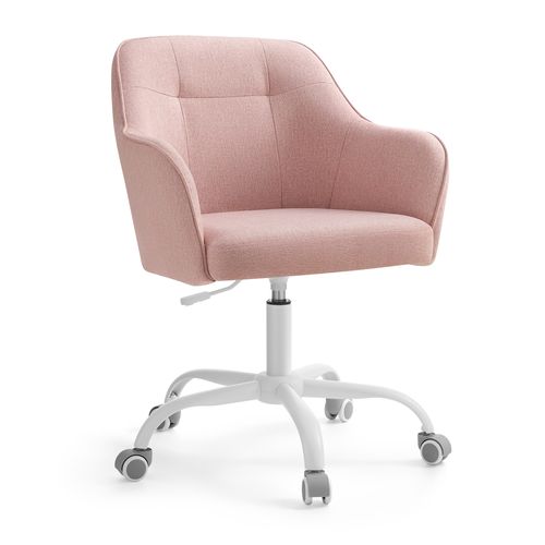 Chaise De Bureau, Réglable En Hauteur, Capacité De Charge 110 Kg, Rose