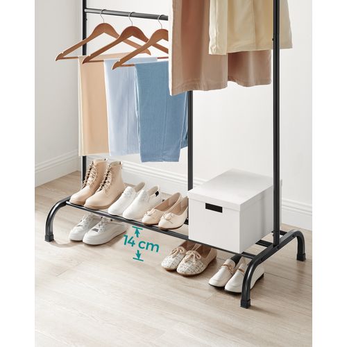 Portant À Vêtements, Porte-manteau, Penderie, Charge 100 Kg, Avec Tringle Réglable