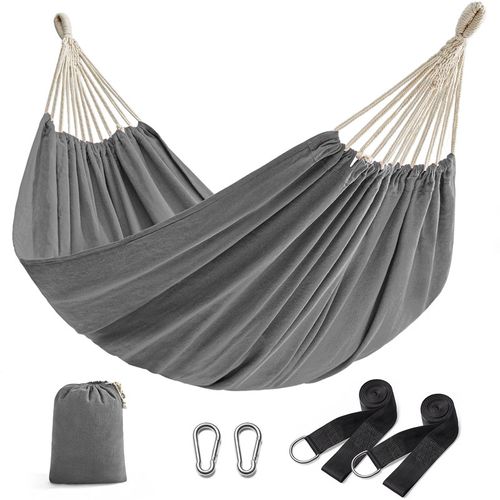 Double Hamac, Avec Sac De Transport, Sangles De Fixation Et Mousquetons