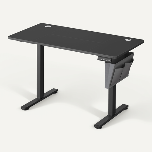 Bureau électrique Assis-debout, Bureau Réglable En Hauteur, 60 X 120 X (72-120) Cm, Noir D'encre