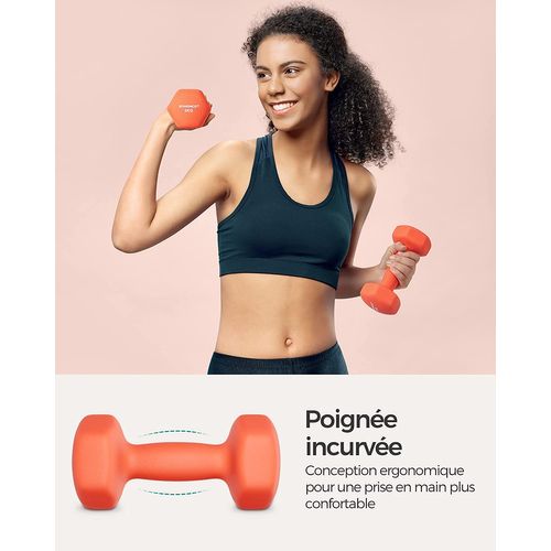 Rose 1 Paire haltères haltère de musculation poids au poignet pour femmes équipement de fitness