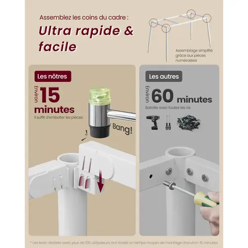 Table à Manger, Table De Cuisine, Pour 4-6 Personnes, Style Ferme, Surface Résistante à La Chaleur