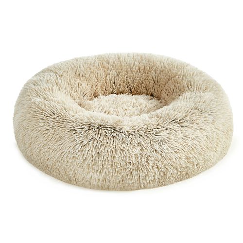 Panier Pour Chien, Lit Ronde En Forme De Beignet, D.60 Cm, Kaki Ombré
