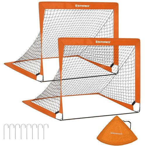 Lot De 2, Cage De Football Pour Enfants, Pliable, Filet De Football, Montage Rapide