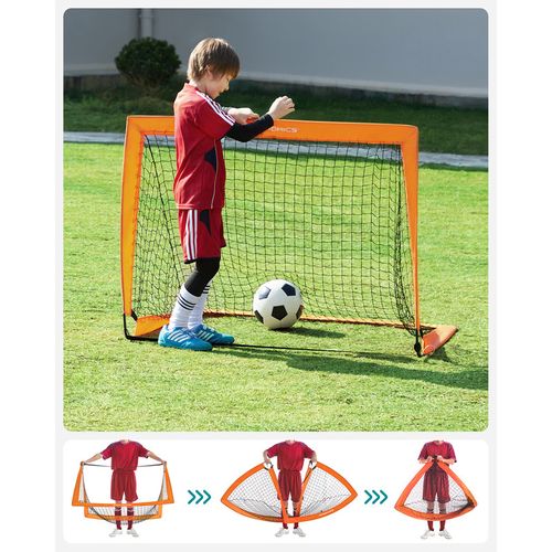 Lot De 2, Cage De Football Pour Enfants, Pliable, Filet De Football, Montage Rapide