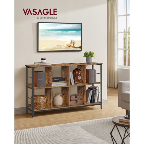 Meuble De Rangement 2 Niveaux, Étagère Rangement, Bibliothèque Style Industriel, 8 Cubes