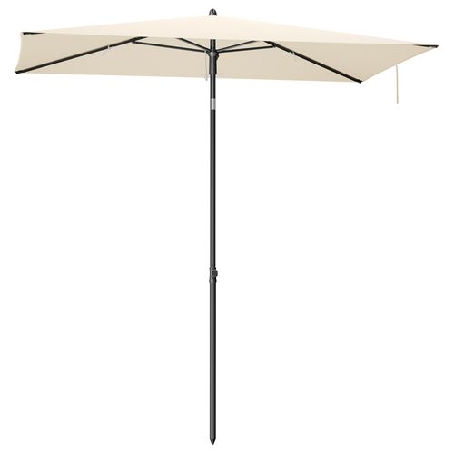 Parasol Rectangulaire Inclinable 232 X 149 Cm, Protection Solaire Upf 50+, Beige