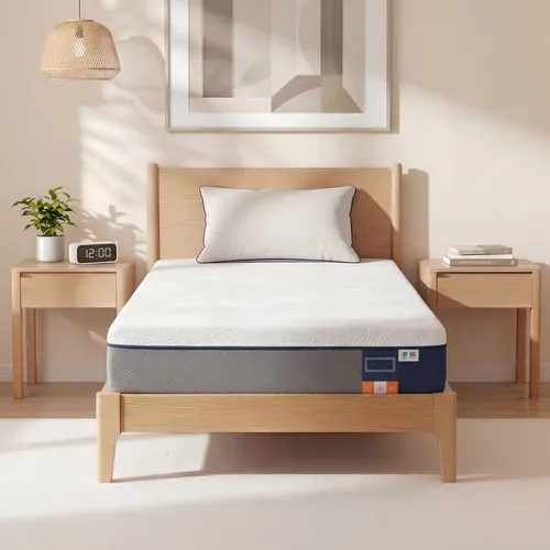 Matelas Mousse 90x190 cm - Accueil Mémoire De Forme - 7 Zones - Epaisseur 20 cm