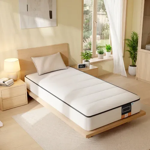 Matelas Mousse 90x190 cm - Accueil Mémoire De Forme - 7 Zones - Epaisseur 16 cm - Housse lavable