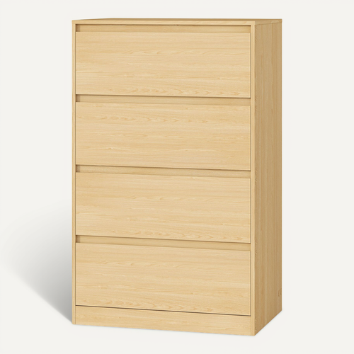 Commode 4 Tiroirs, Meuble De Rangement, 40 X 60 X 97,4 Cm, Style Moderne, Effet Bois