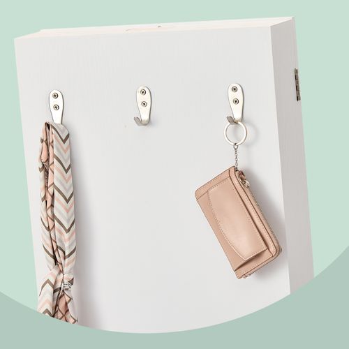 Meuble De Rangement, Avec Miroir, Armoire à Bijoux Pivotante à 360°, éclairage, Blanc