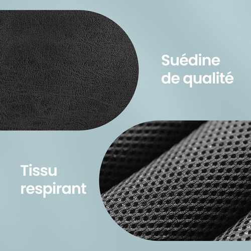 Fauteuil De Bureau Ergonomique Avec Support Lombaire, Coussin De Tête Réglable, Noir