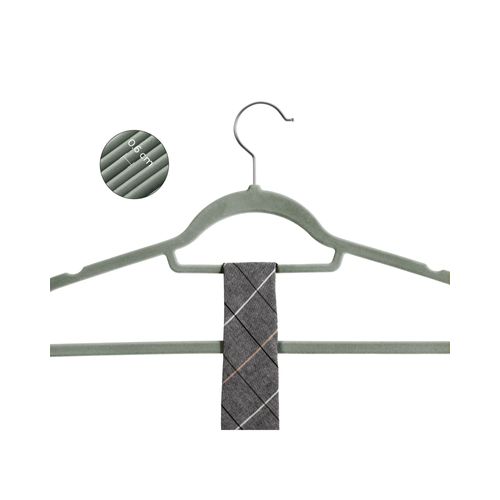 Cintres En Velours, Lot De 50, Antidérapants, épaisseur 0,6 Cm, Crochet Pivotant à 360°, Gris