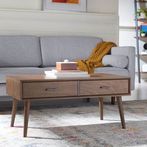 Tables Basses Thessa Marron Bois 95 X 50 X 45 Cm