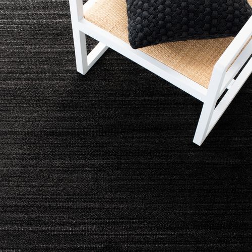 Tapis Adirondack 91 X 152 Cm Moderne Atlas Noir/ivoire