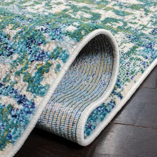 Tapis Madison 122 X 183 Cm De Transition Maris Vert / Turquoise