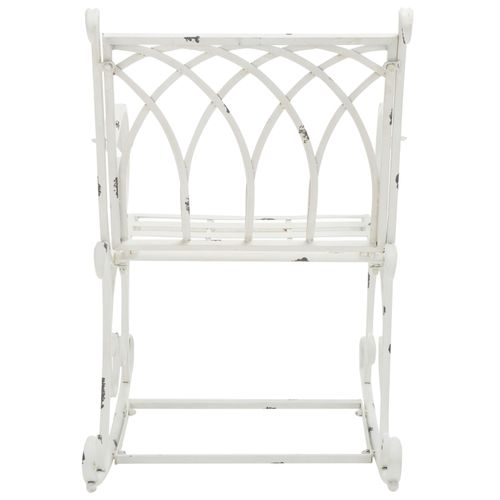 Fauteuil à Bascule Pour L'extérieur Lucero Blanc Le Fer 62 X 40 X 109