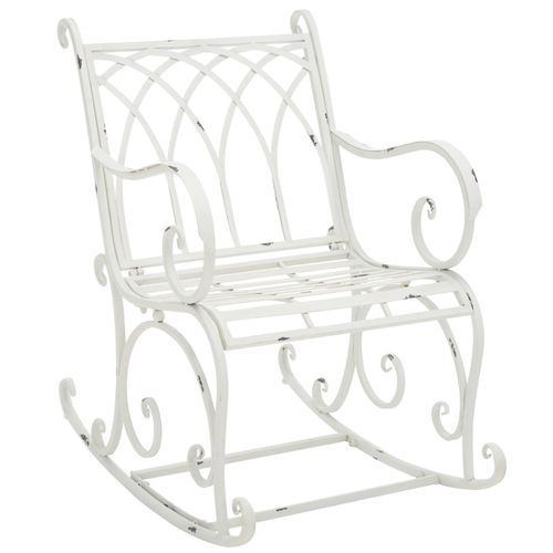Fauteuil à Bascule Pour L'extérieur Lucero Blanc Le Fer 62 X 40 X 109